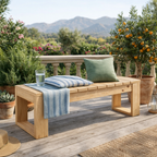 Banca de terraza Rústica Natural Madera de Pino