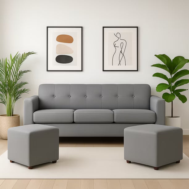 Living Madrid | Sofá + 2 Puff