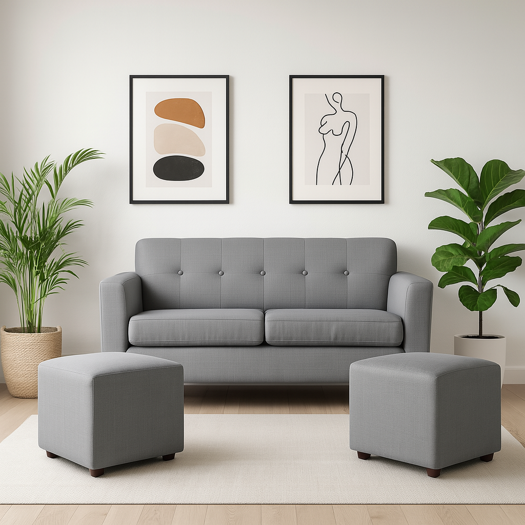 Living Barcelona | Sofá + 2 Puff